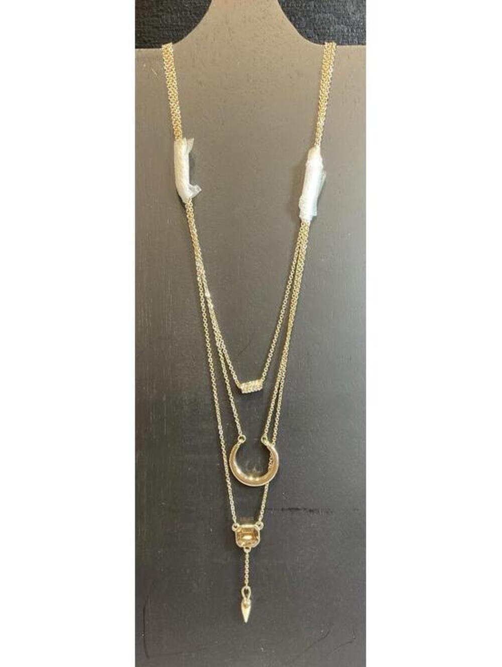 NWT The Limited Convertible Gold Tone Necklace W/pendants Orig. $39.95  #1172